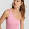 Gina Tricot Joline One Shoulder Top Sea Pink