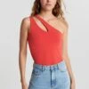 Gina Tricot Clara Cut Out Top Paprika