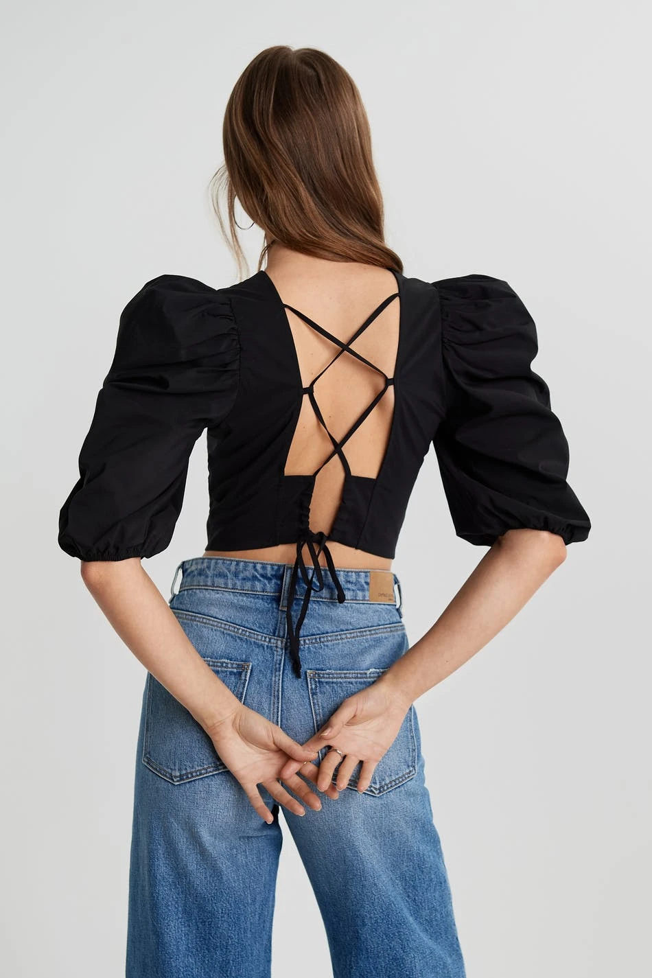 Gina Tricot Ida Open Back Top Black 1 Gina Tricot Ida Open Back Top Black