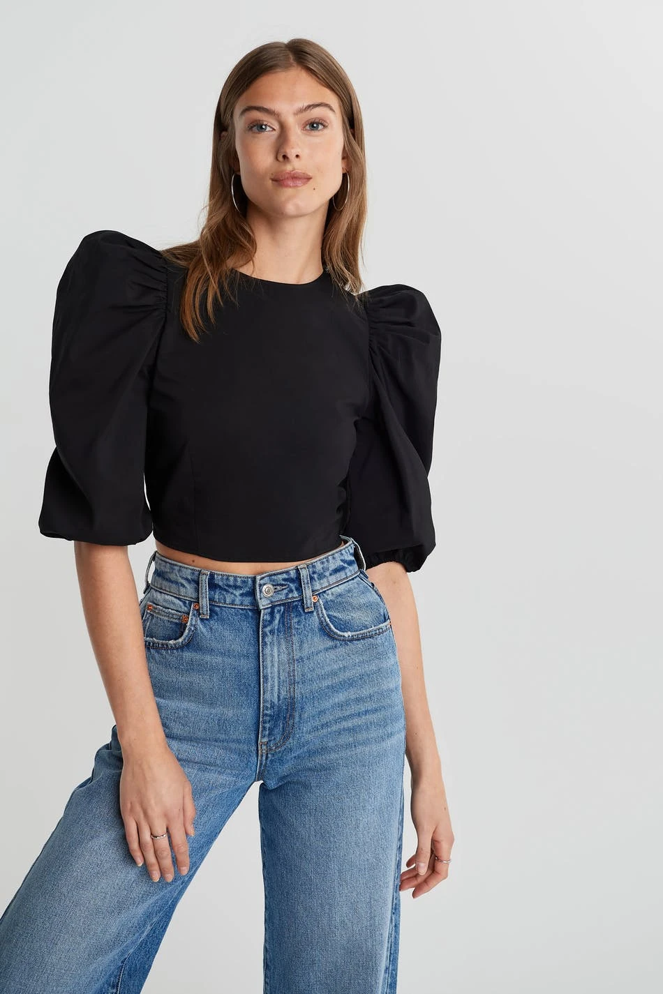 Gina Tricot Ida Open Back Top Black 2 Gina Tricot Ida Open Back Top Black - Image 2