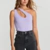 Gina Tricot Cissi Cut Out Top Light Purple