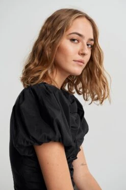 Gina Tricot Ricco Top Black -Crop Partywear Sales 11637900002