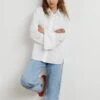 Gina Tricot Gizem Oversized Poplin Shirt White