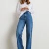 Gina Tricot Idun Straight Jeans Dk Blue