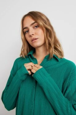 Gina Tricot Nella Shirt Teal Green