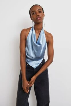 Gina Tricot Stina Top Dusty Blue