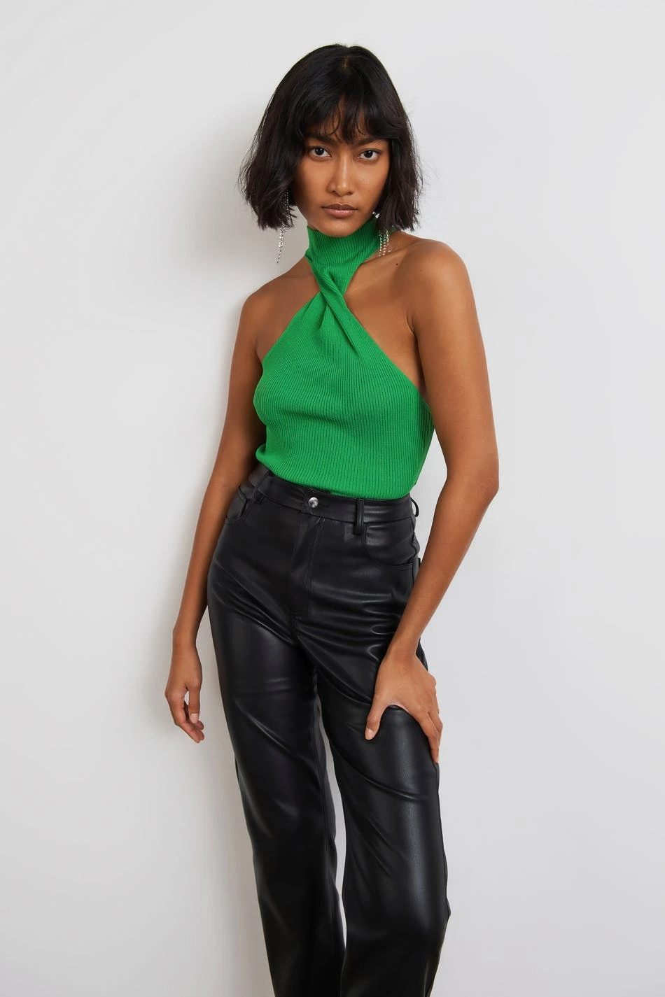 Gina Tricot Twist Knitted Top Kelly Green 1 Gina Tricot Twist Knitted Top Kelly Green