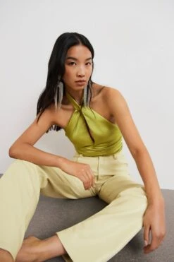 Gina Tricot Glida Top Lime Green