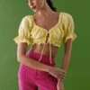 Gina Tricot Minna Top Pastel Yellow