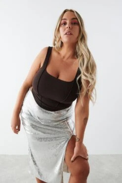 Gina Tricot Melody Tanktop Black Coffee