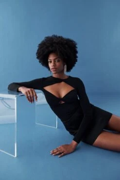 Gina Tricot Henny Twisted Top Black