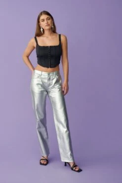 Gina Tricot Hook And Eye Corset Black