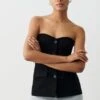 Gina Tricot Tailored Jersey Bandeau Black