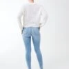 Gina Tricot Molly Petite High W Jeans Lt Blue F