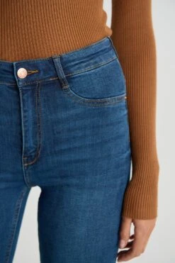 Gina Tricot Molly Tall High W Jeans Dk Blue I -Crop Partywear Sales 82053503011