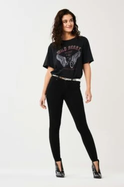 Gina Tricot Skinny Superstretch PETITE Jeans Black