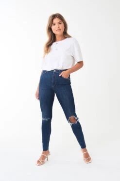 Gina Tricot Gina PETITE Jeans Dk Blue Dest G