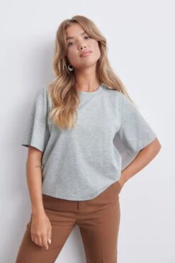 Gina Tricot Olivia Tee Greymelange