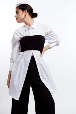 Gina Tricot Moa Knitted Top Black