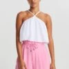 Gina Tricot Delilah Cropped Singlet White