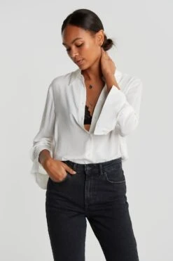 Gina Tricot Hilma Shirt Offwhite