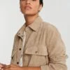 Gina Tricot Cory Corduroy Shirt Beige
