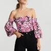 Gina Tricot Odette Off Shoulder Blouse Aop
